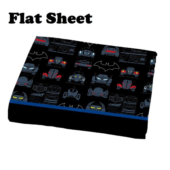 brand new Batman Guardian Speed 3-piece Black, Gray, and Blue Twin Sheet Set - Picture 5 of 15